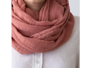 ECO Linen scarf, CANYON ROSE