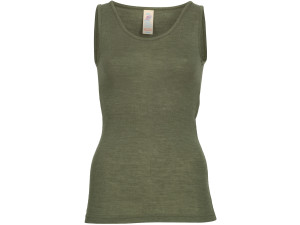 BIO Merino Silk Women Sleeveless - OLIVE