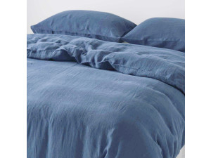 Linen bedding, prewashed - INDIGO BLUE - 140 x 200 cm + 50 x 70 cm