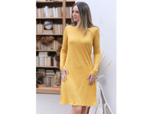 BIO Linen Women´s  Nightgown - YELLOW XS,S,M