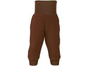ECO Merino Baby's pants, fleece - CINNAMON BROWN - size 50 to 92