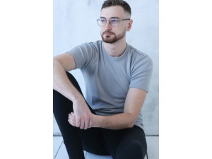 BIO Merino Mens´s shirt - GREY - size XS to 3XL