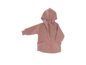 ECO Merino Baby's jacket, boiled wool - PINK - size 74 to 116