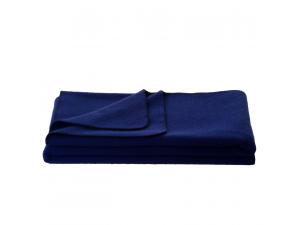 Wool blanket, Velour - BLUE