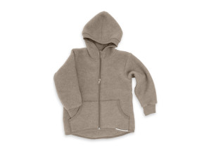 ECO Merino Children's jacket - WALNUT BROWN - size 116 to 140