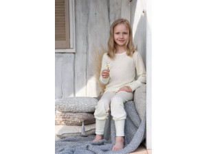 ECO Merino children pyjama - NATURAL -  size 122 to 152