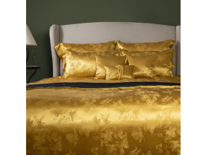 ADA GOLD Silk Flat sheet - Heavy Jacquard silk / 31 momme (mm)