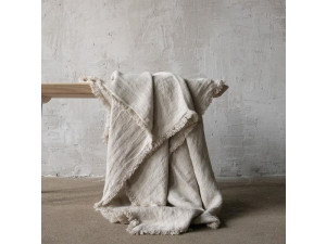 Linen Blanket Rustic - NATUR