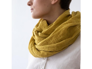 ECO Linen scarf, BRICK