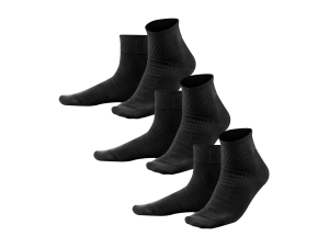 ECO Cotton Sochs 3 pcs - BLACK / size 37-46