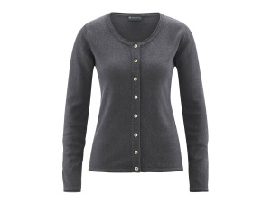 Women's Cardigan, Hemp DH323 - ANTHRACITE L