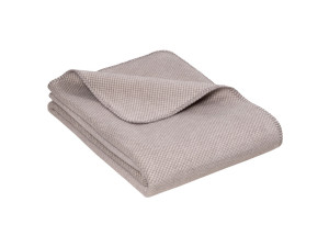 ECO Cotton blanket, 150 x 220 cm - BROWN Cubes
