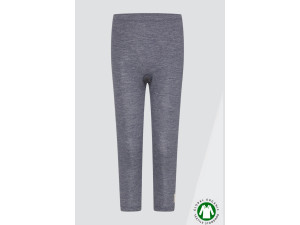 ECO Cotton, Merino Silk Kids Leggins, DARK BLUE Melange