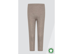 ECO Cotton, Merino Silk Kids Leggins, NOUGAT Melange