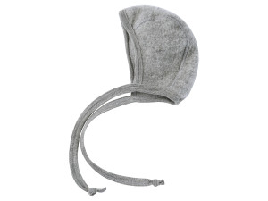 ECO Merino Baby's cap, fleece - GREY - size 50 to 86