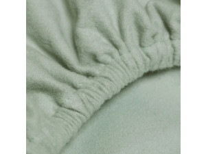 ECO Cotton Fitted sheet, warm flannel - MINT