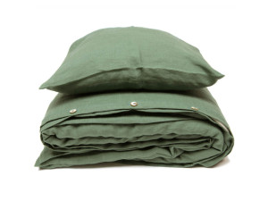 Linen bedding, prewashed - KHAKI GREEN / CUSTOM