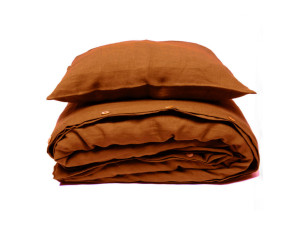 Linen bedding, prewashed - TERRAKOTA / CUSTOM