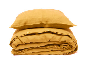 Linen bedding, prewashed - MUSTARD / CUSTOM