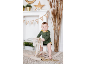 ECO Merino children body - GREEN -  size 56 to 104