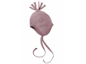ECO Merino Baby's cap, fleece - PINK - size 50 to 86
