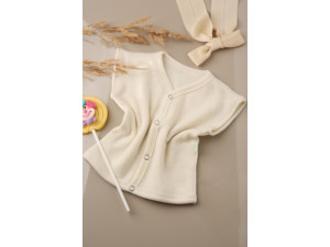BIO Merino Baby´s vest - NATURAL -  size 56 to 116