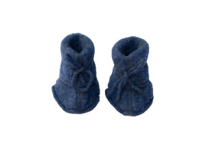 ECO Merino Baby's bootees, fleece - BLUE