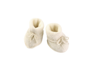 ECO Merino Baby's bootees, fleece - NATUR