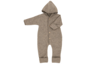 ECO Merino Baby's overall, fleece - WALNUT - size 50 to 92