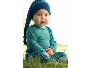 ECO Merino Silk Babys's body -TURQUOISE - size 50 to 104