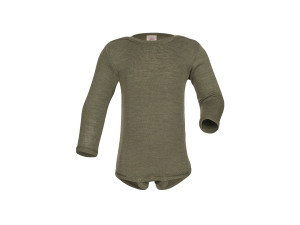 ECO Merino Silk Baby's body - OLIVE GREEN - size 50 to 104