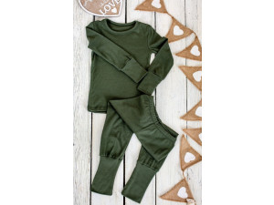 ECO Merino children pyjama - GREEN-  size 86 to 116