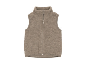 ECO Merino Children's vest - WALNUT BROWN - size 104 to 140