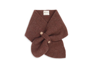 ECO Merino Children's scarf - CINNAMON BROWN