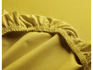 ECO organic cotton fitted sheet - CURRY